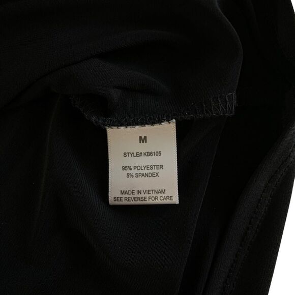 Always Indigo Women’s Black Contemporary Keyhole Neck Tank Top Size Medium - Picture 6 of 8